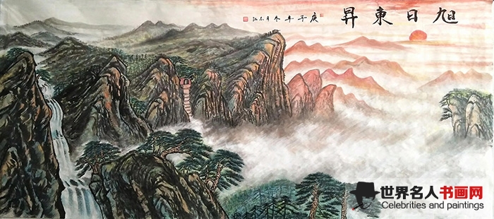 画家周志江山水画
