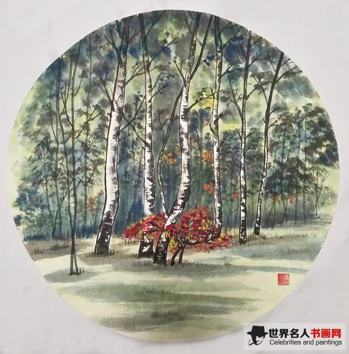 画家周志江花鸟画