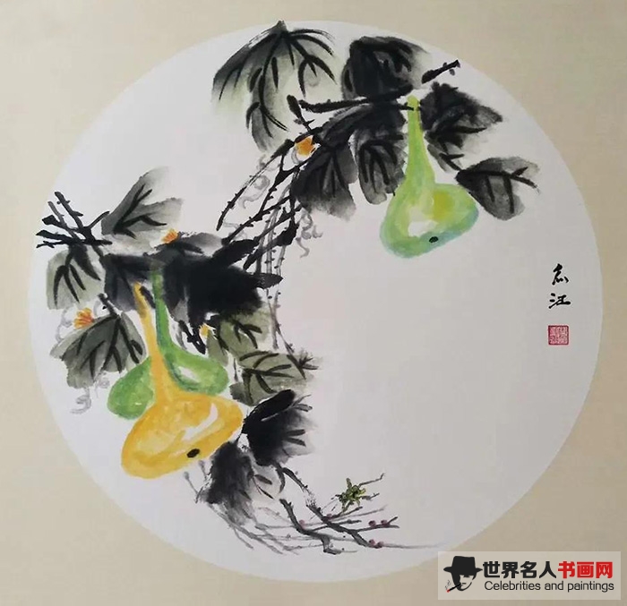 画家周志江花鸟画